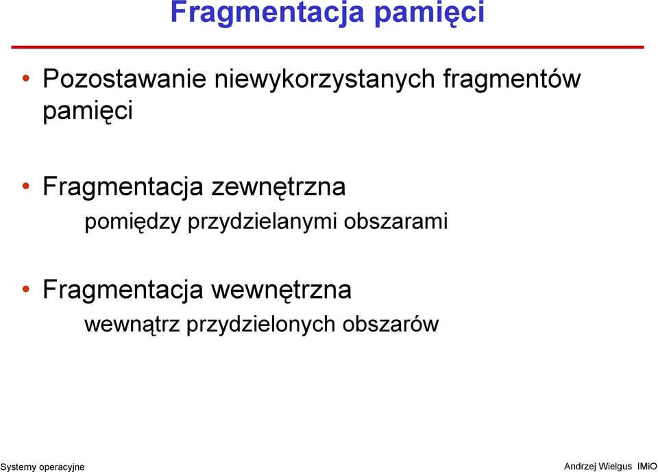 Fragmentacja zewnętrzna pomiędzy