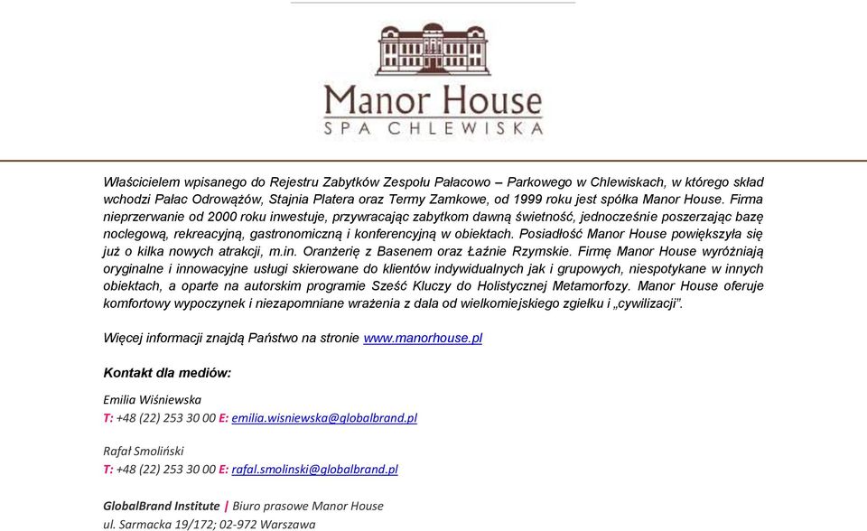 Posiadłość Manor House powiększyła się już o kilka nowych atrakcji, m.in. Oranżerię z Basenem oraz Łaźnie Rzymskie.