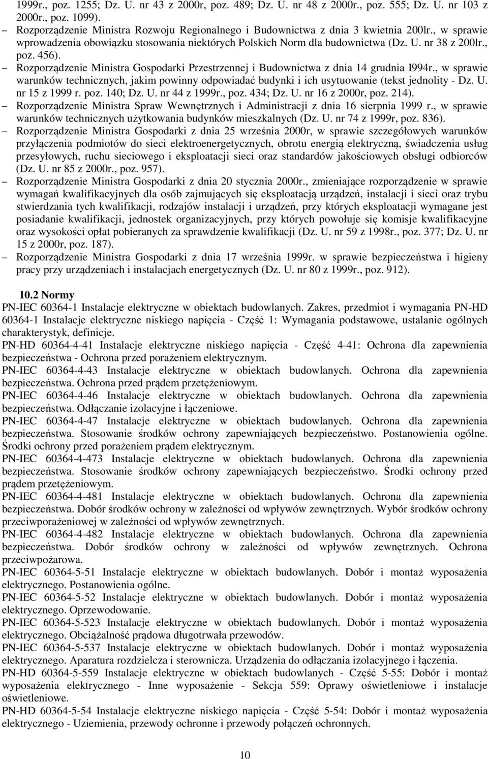 456). Rozporządzenie Ministra Gospodarki Przestrzennej i Budownictwa z dnia 14 grudnia I994r.