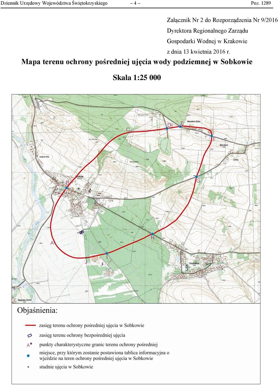 Regionalnego Zarządu Gospodarki Wodnej w Krakowie Mapa