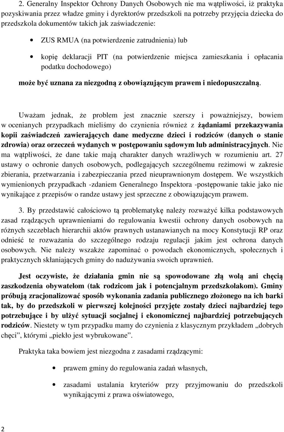 obowiązującym prawem i niedopuszczalną.
