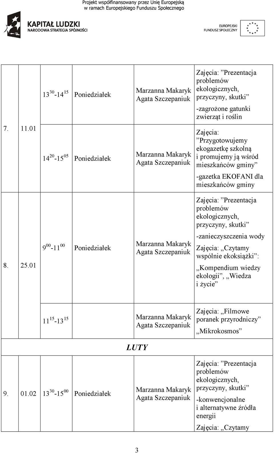 -gazetka EKOFANI dla mieszkańców gminy 8. 25.