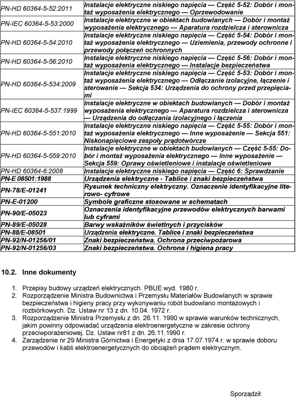 wyposażenia elektrycznego Oprzewodowanie Instalacje elektryczne w obiektach budowlanych Dobór i montaż wyposażenia elektrycznego Aparatura rozdzielcza i sterownicza Instalacje elektryczne niskiego