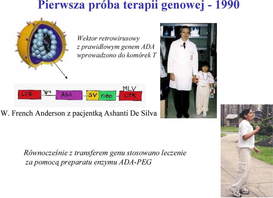 French Anderson z pacjentką Ashanti De Silva Równocześnie z