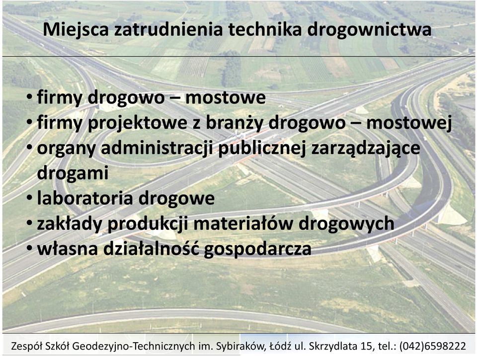 administracji publicznej zarządzające drogami laboratoria