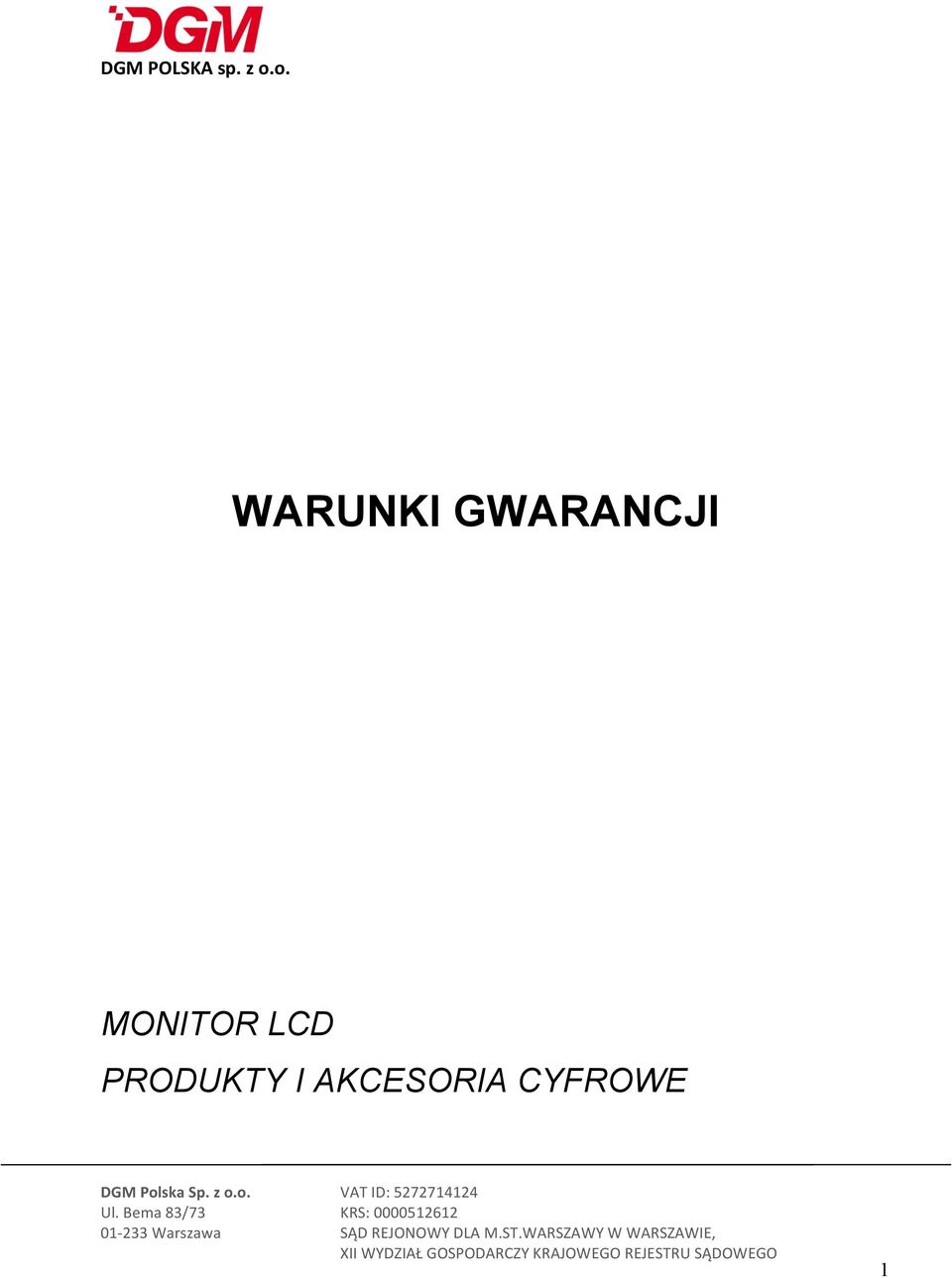 MONITOR LCD