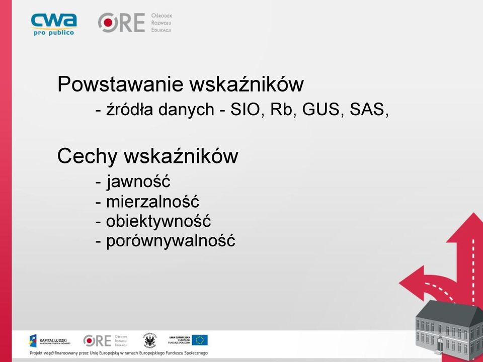 Cechy wskaźników - jawność -