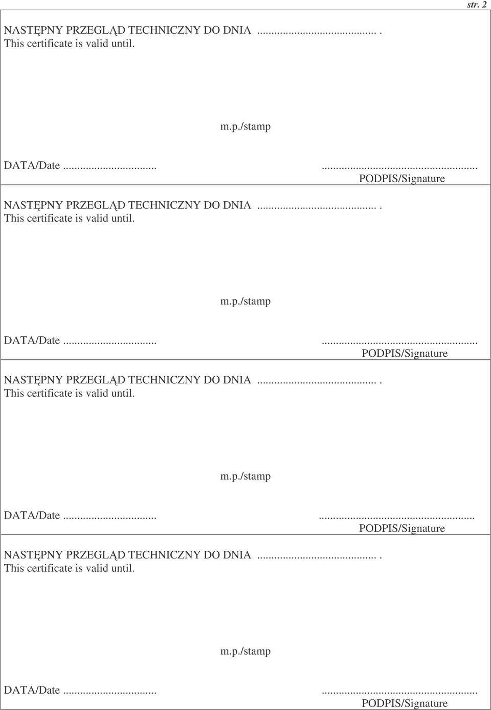PODPIS/Signature