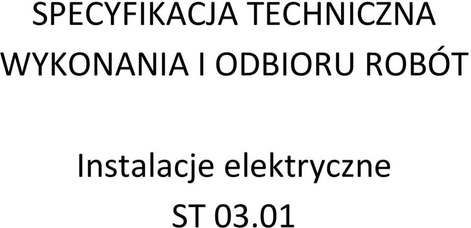 I ODBIORU ROBÓT