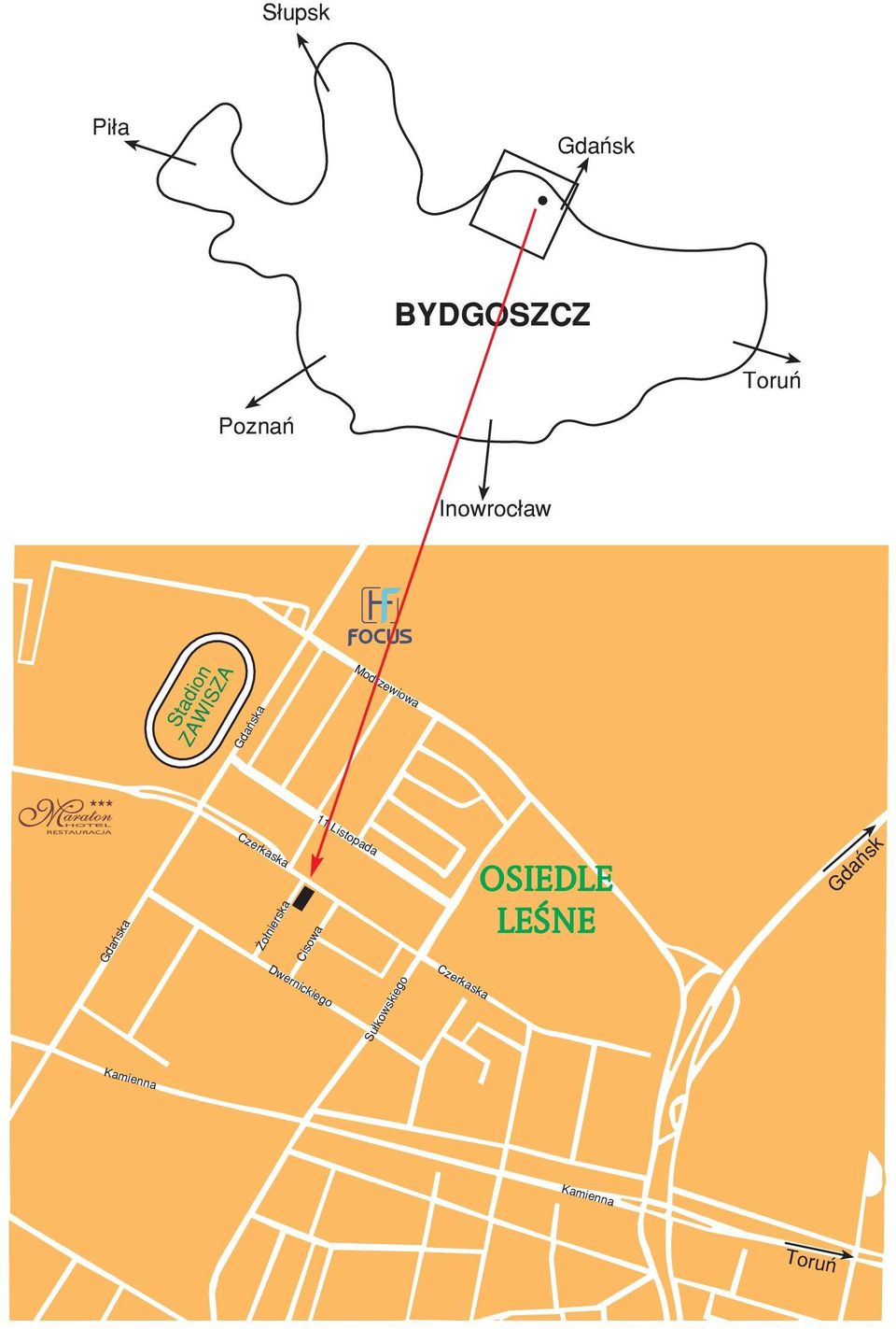 Gdañska Czerkaska o³nierska Cisowa Dwernickiego