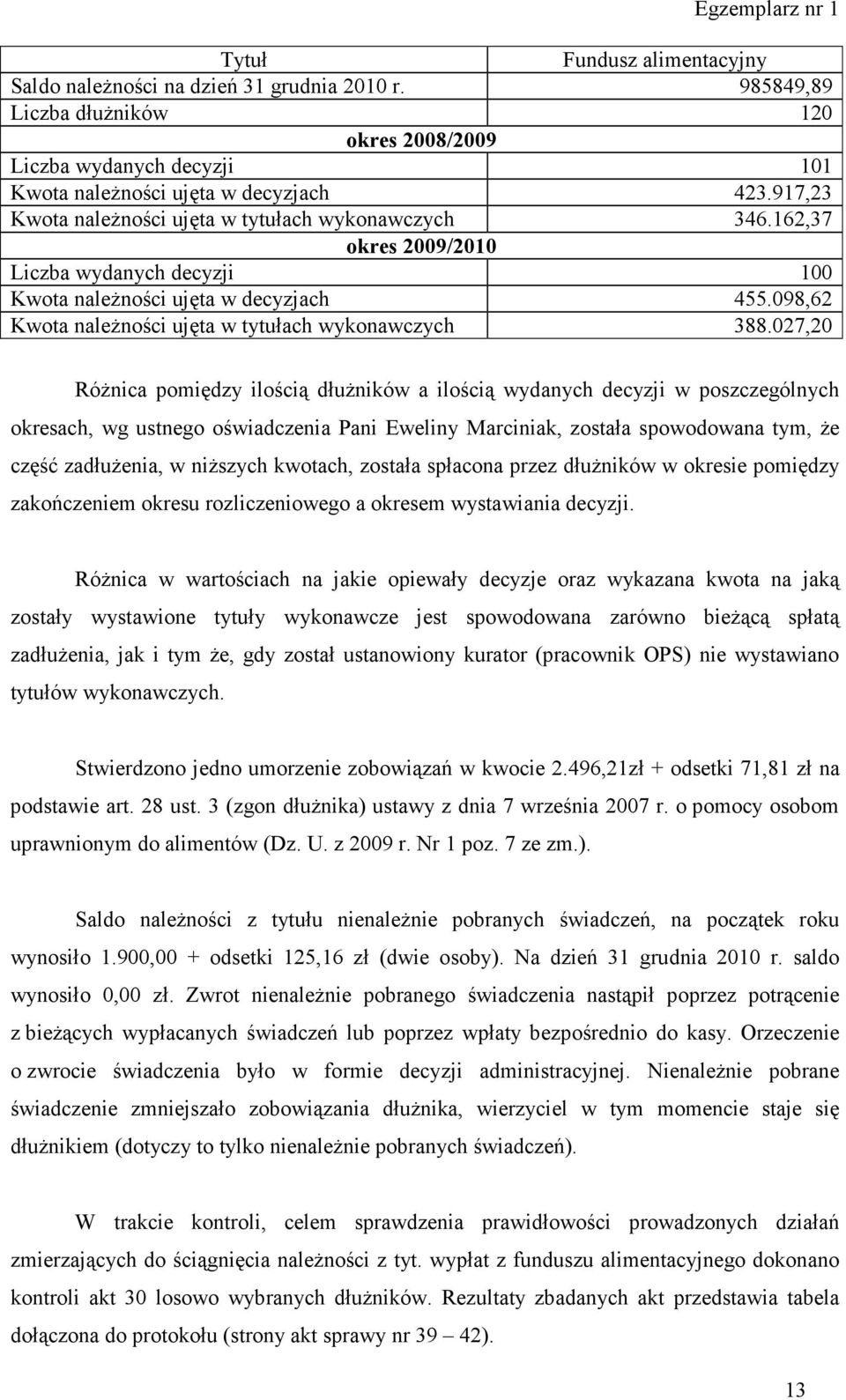 098,62 Kwota należności ujęta w tytułach wykonawczych 388.