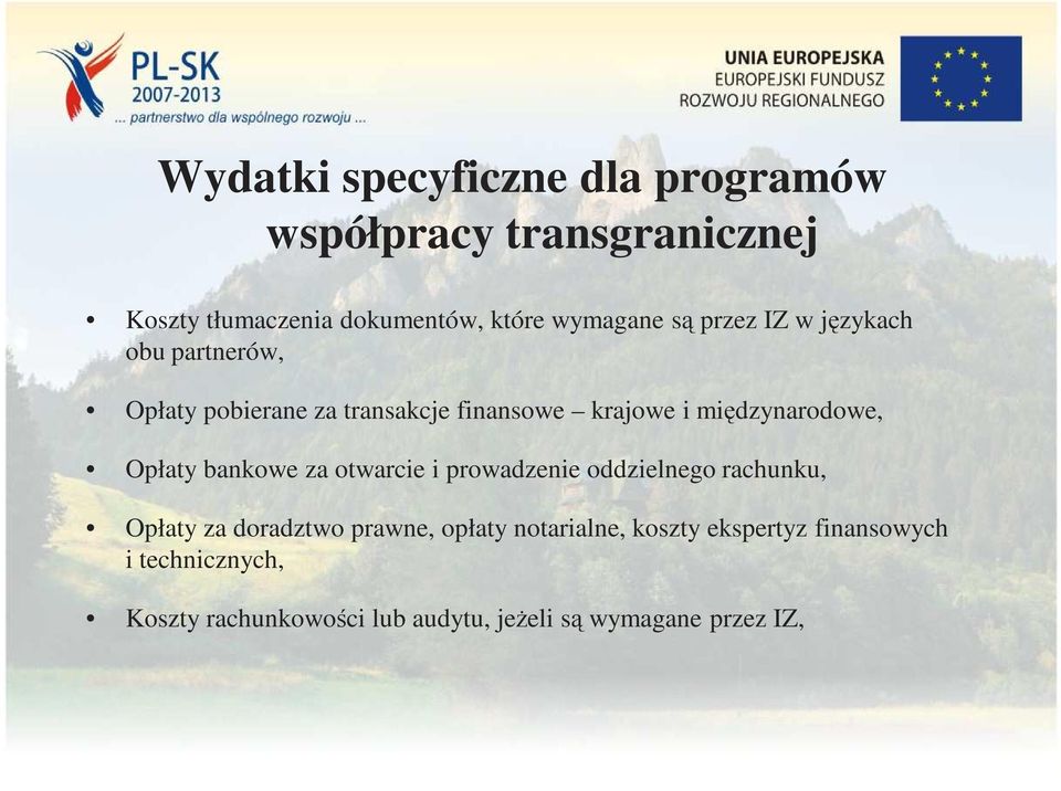 Opłaty bankowe za otwarcie i prowadzenie oddzielnego rachunku, Opłaty za doradztwo prawne, opłaty