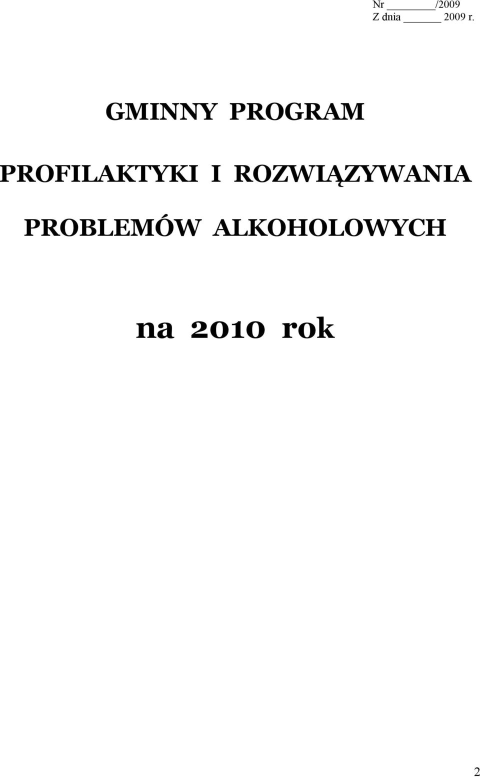 PROFILAKTYKI I