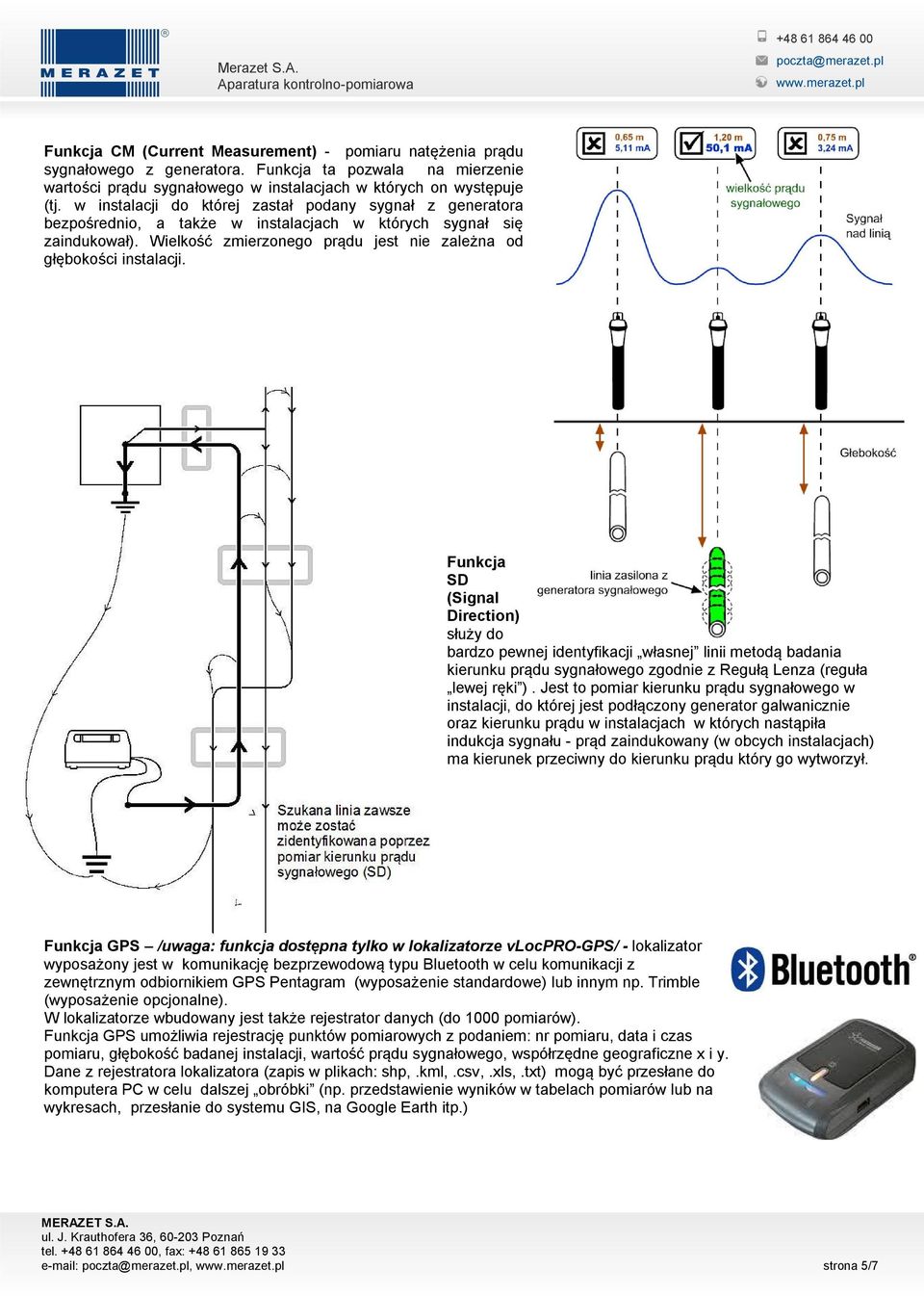 Funkcja SD (Signal Direction) służy do bardzo pewnej identyfikacji własnej linii metodą badania kierunku prądu sygnałowego zgodnie z Regułą Lenza (reguła lewej ręki ).