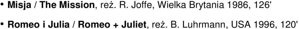 126' Romeo i Julia / Romeo +