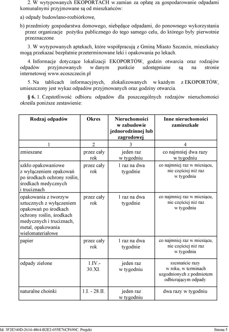 W wytypowanych aptekach, które współpracują z Gminą Miasto Szczecin, mieszkańcy mogą przekazać bezpłatnie przeterminowane leki i opakowania po lekach. 4.