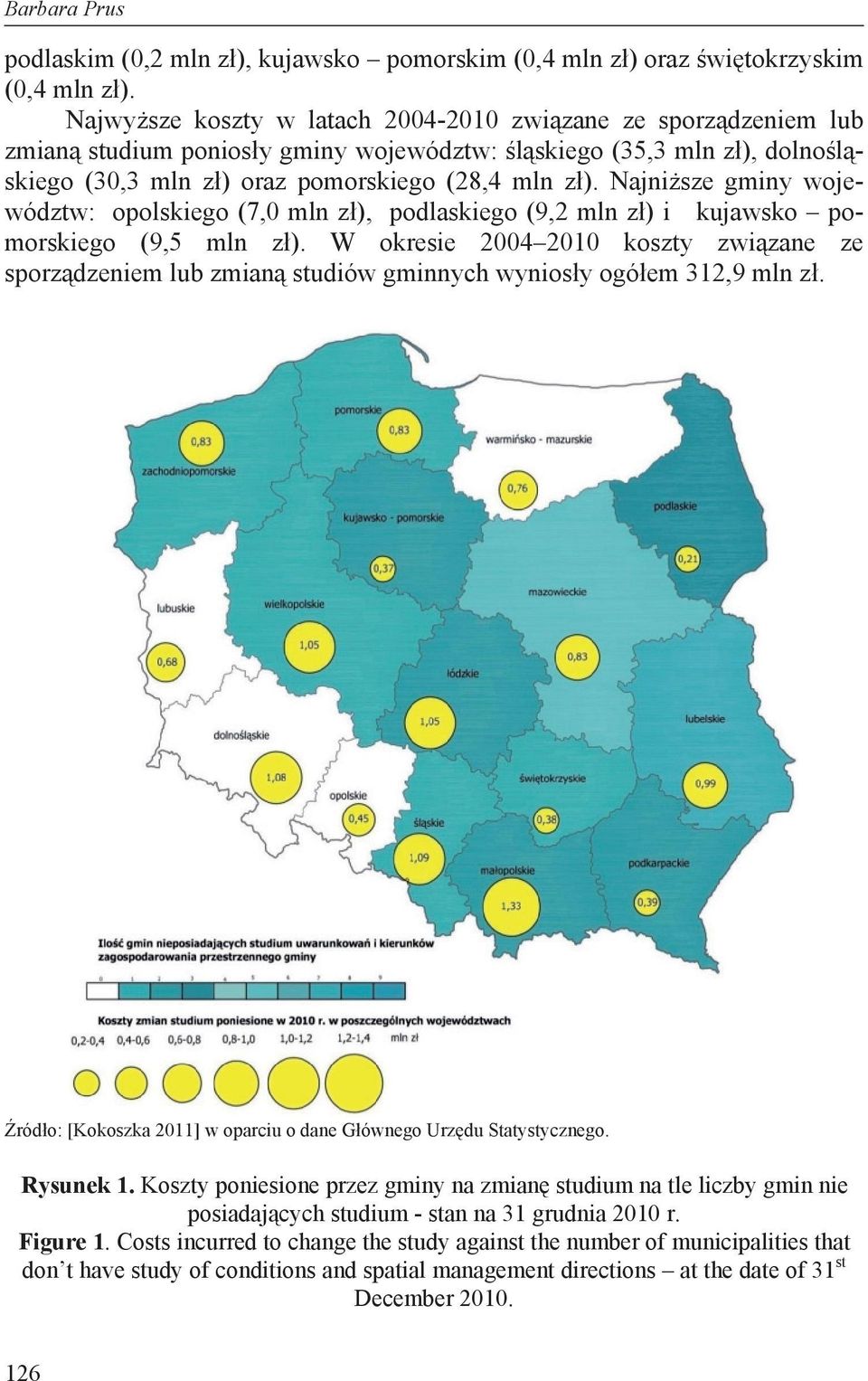 Najni sze gminy województw: opolskiego (7,0 mln z ), podlaskiego (9,2 mln z ) i kujawsko pomorskiego (9,5 mln z ).