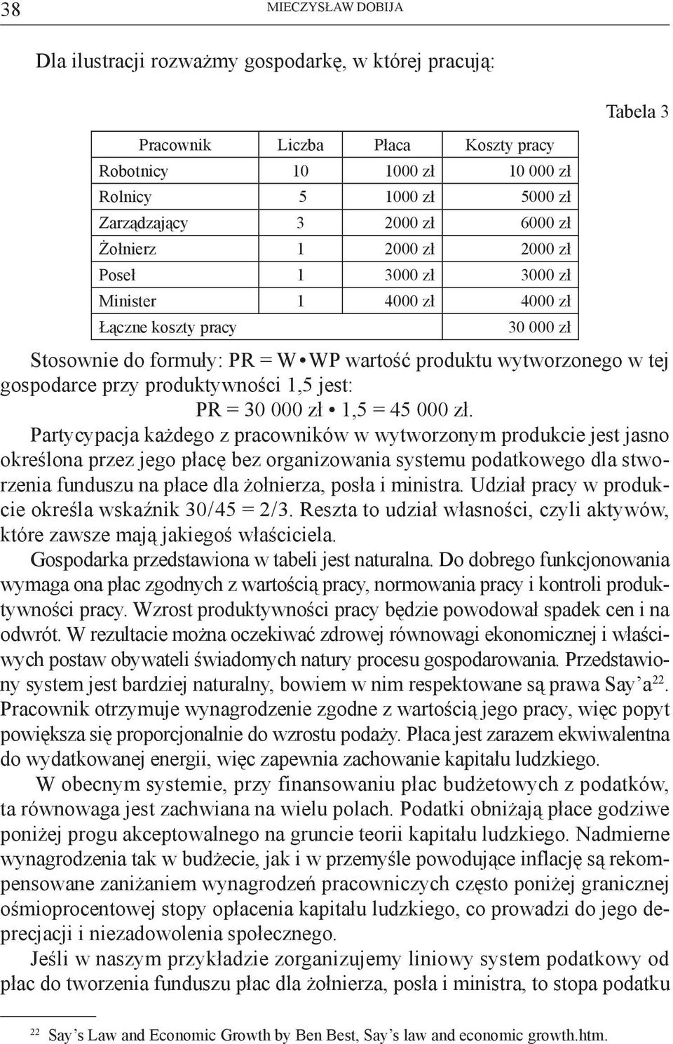 przy produktywności 1,5 jest: PR = 30 000 zł 1,5 = 45 000 zł.