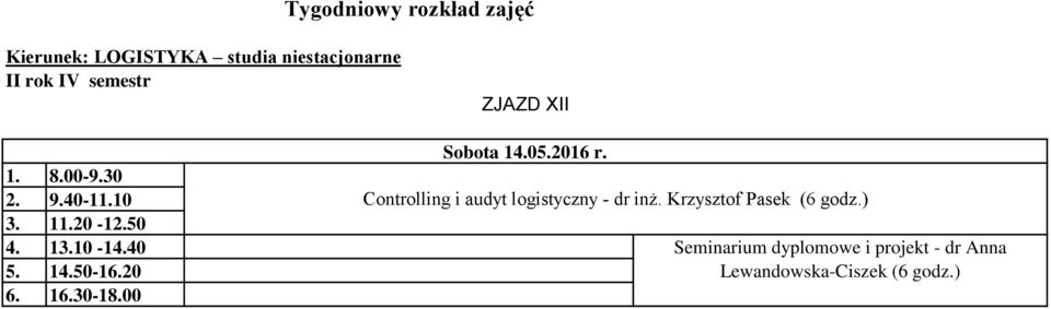 Krzysztof Pasek (6 godz.