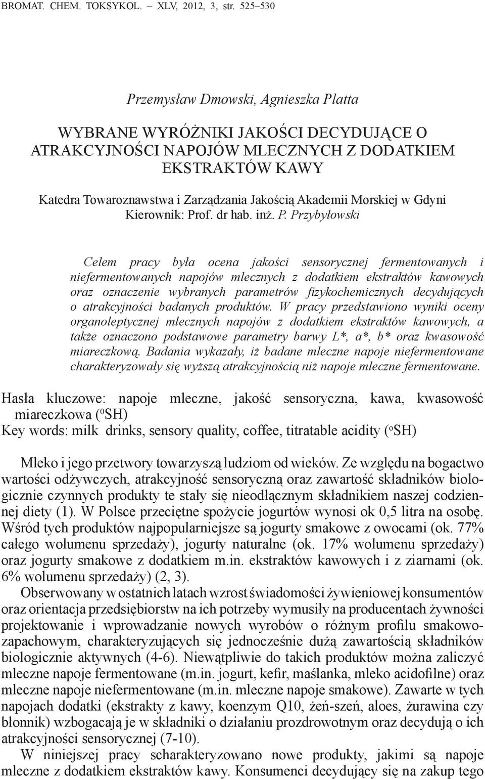 Morskiej w Gdyni Kierownik: Pr