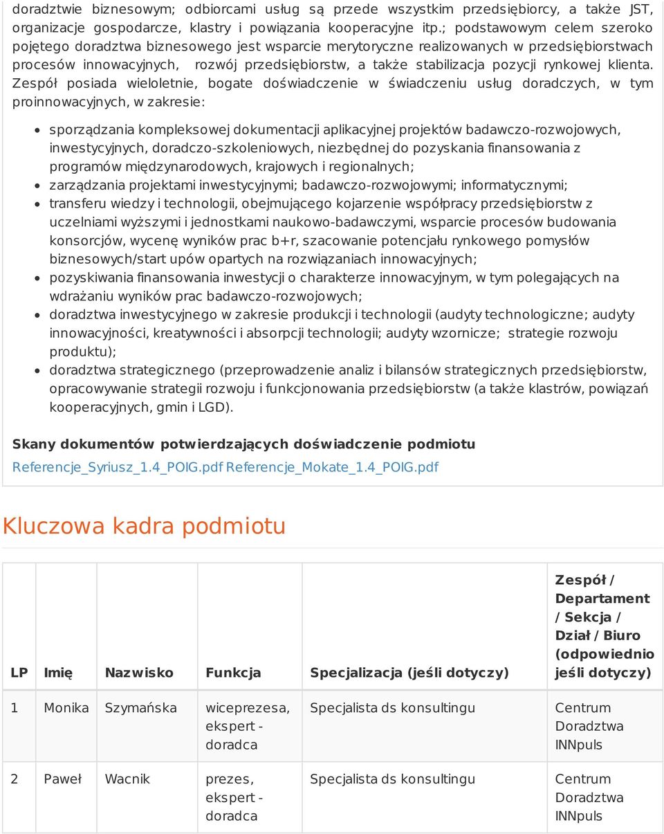 rynkowej klienta.