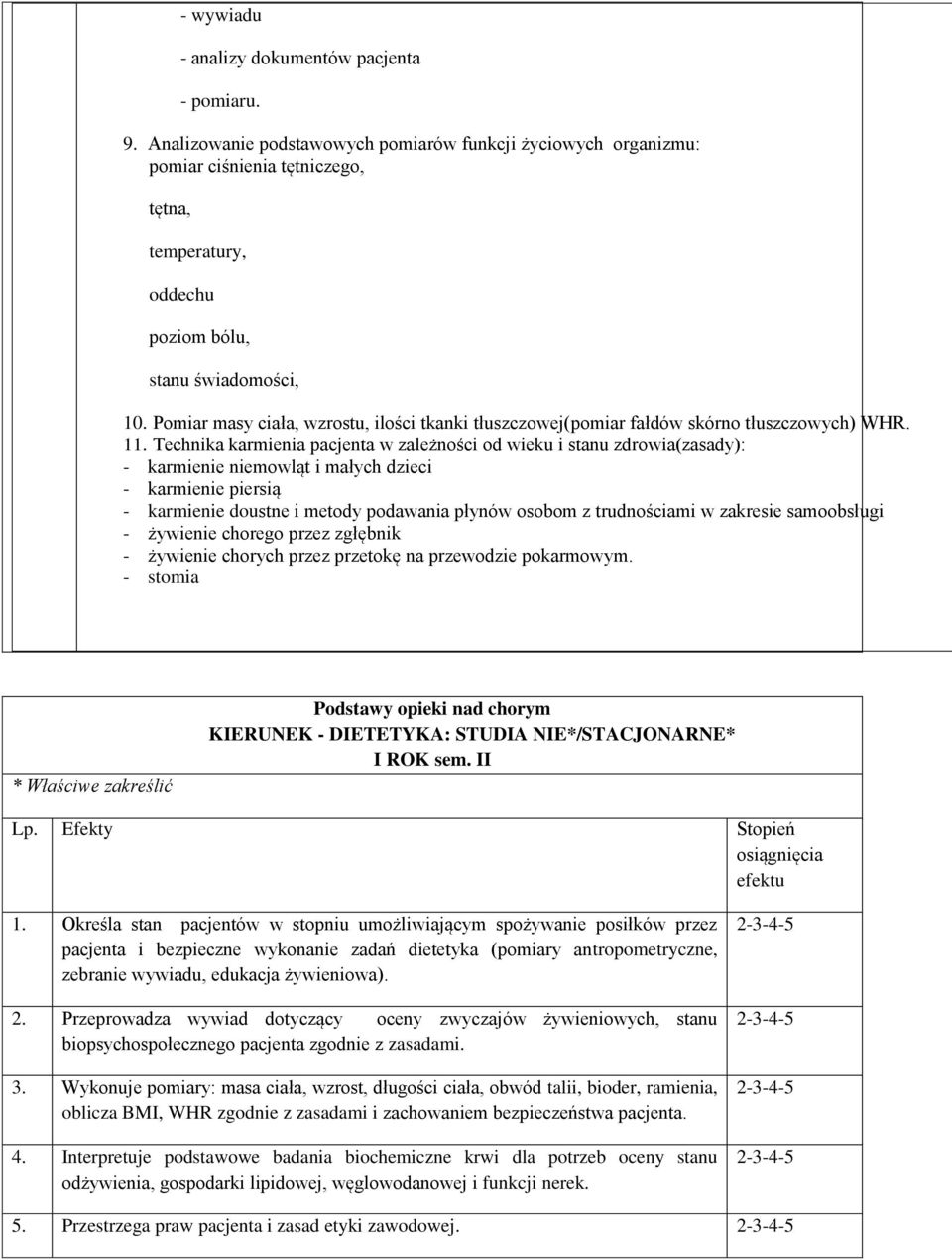 Pomiar masy ciała, wzrostu, ilości tkanki tłuszczowej(pomiar fałdów skórno tłuszczowych) WHR. 11.