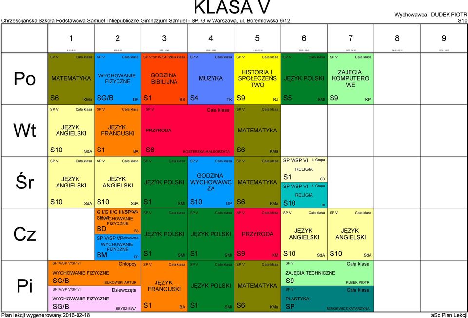 V// 0 /I/// / POLSKI POLSKI 0 POLSKI / 0 CD 0 0 V// Plan lekcji