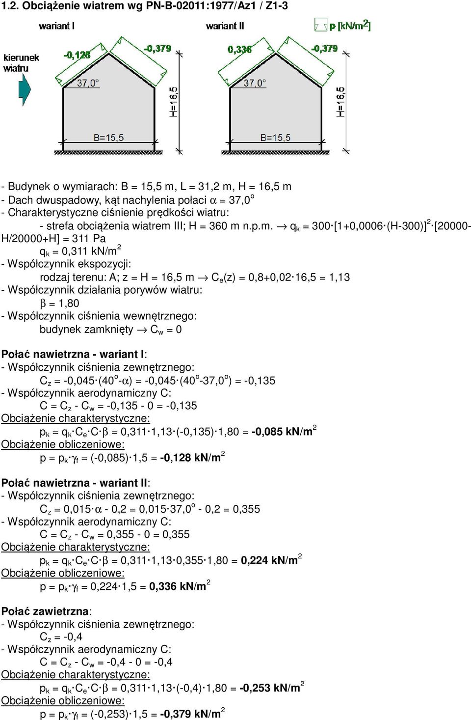 III; H = 360 m 