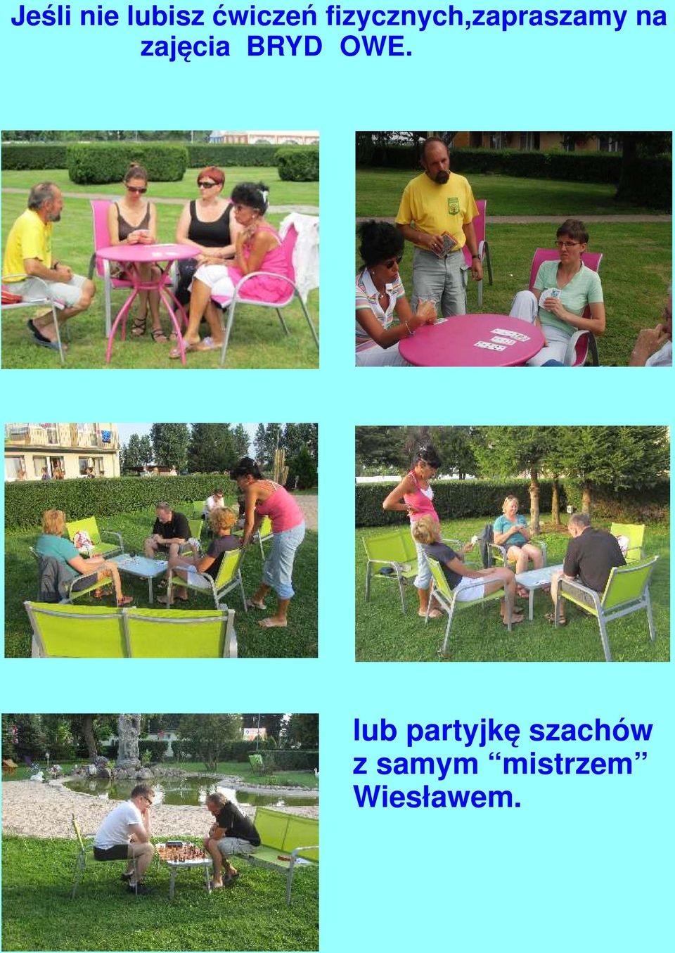 zajęcia BRYDŻOWE.