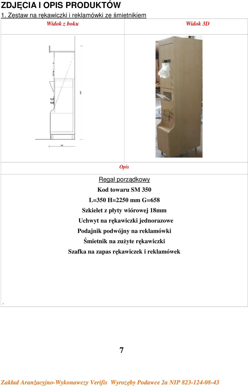 18mm Uchwyt na rękawiczki jednorazowe Podajnik podwójny na reklamówki