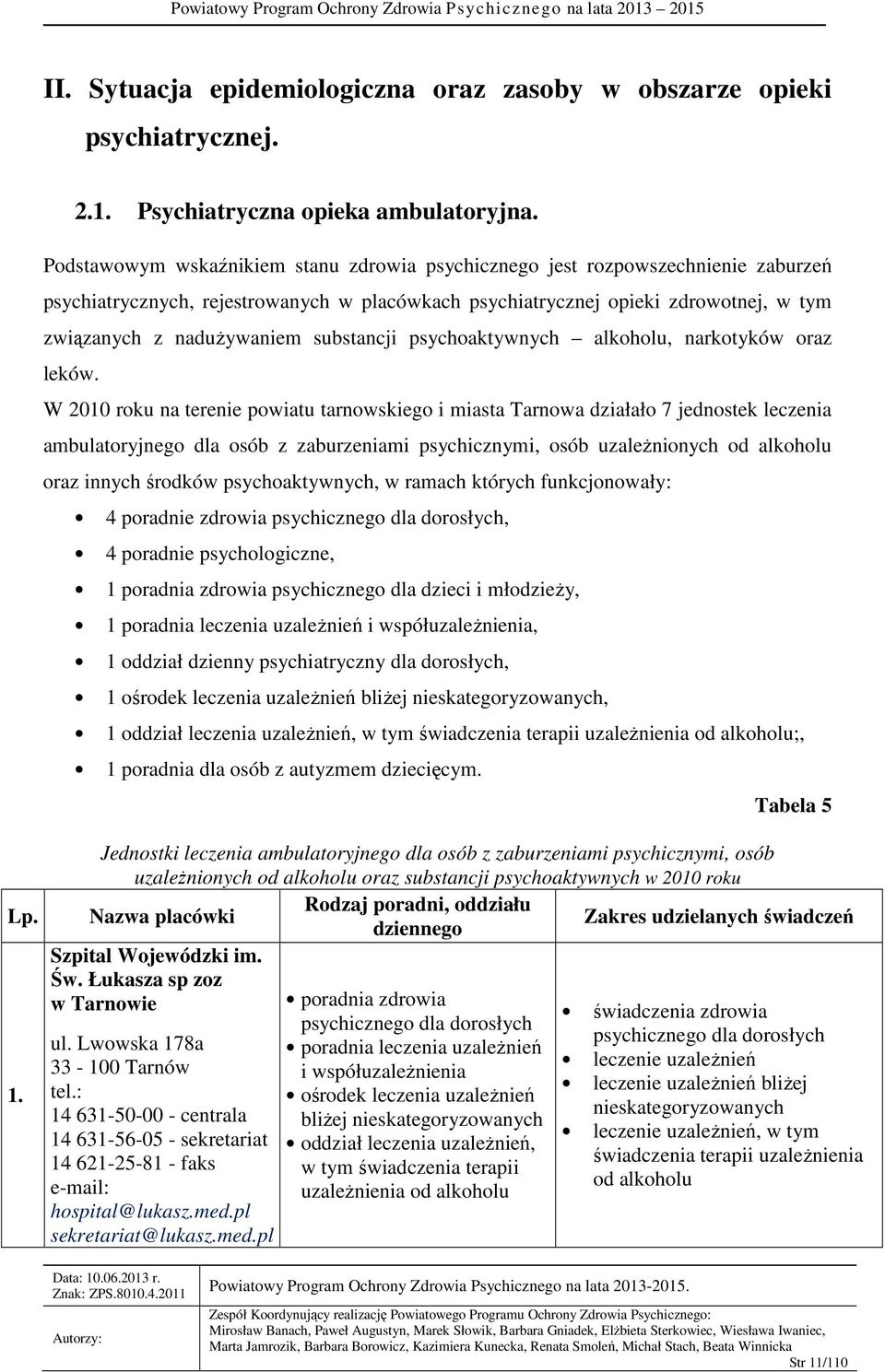 substancji psychoaktywnych alkoholu, narkotyków oraz leków.