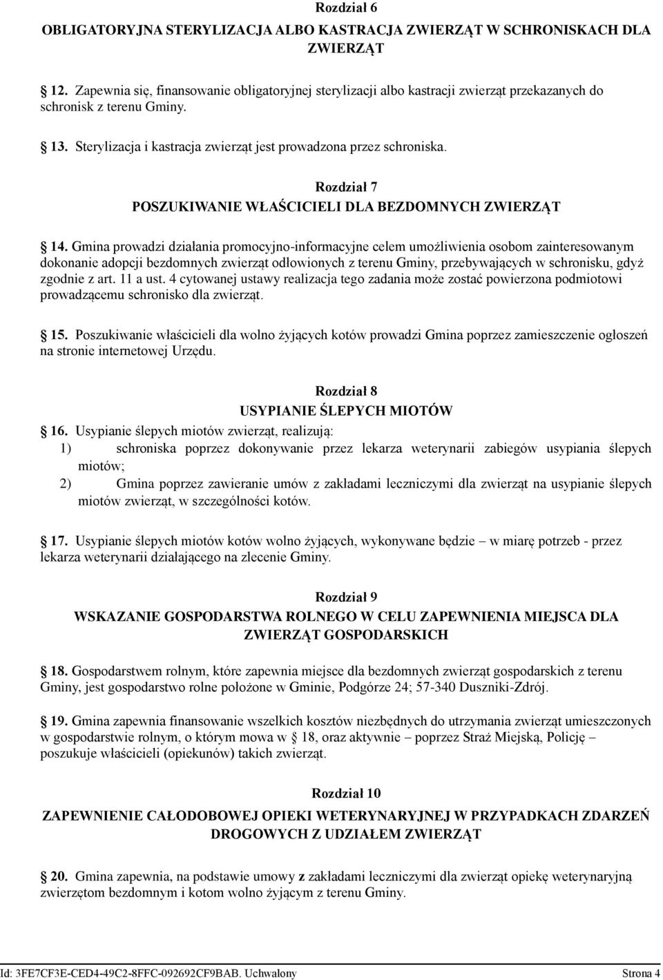 Rozdział 7 POSZUKIWANIE WŁAŚCICIELI DLA BEZDOMNYCH ZWIERZĄT 14.