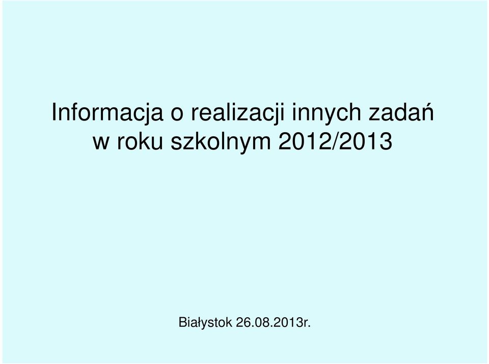 zadań w roku szkolnym