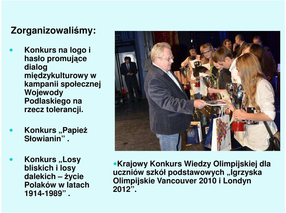 Konkurs Losy bliskich i losy dalekich życie Polaków w latach 1914-1989.