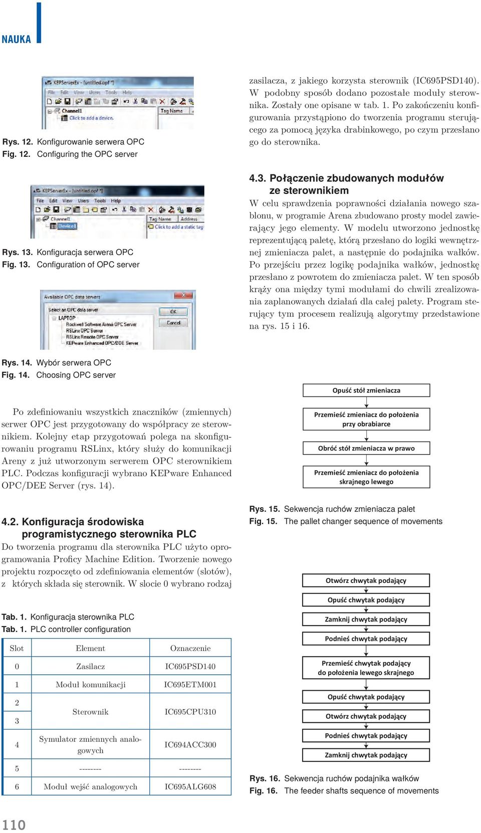 Konfiguracja serwera OPC Fig. 13.
