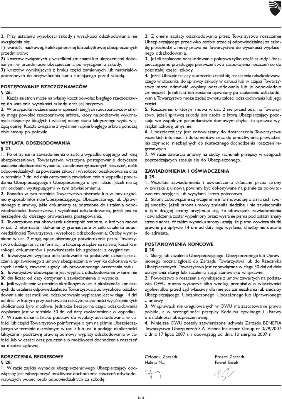 przed szkod¹. POSTÊPOWANIE RZECZOZNAWCÓW 26