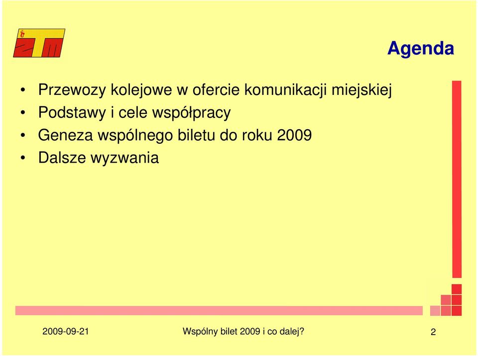 współpracy Geneza wspólnego biletu do roku