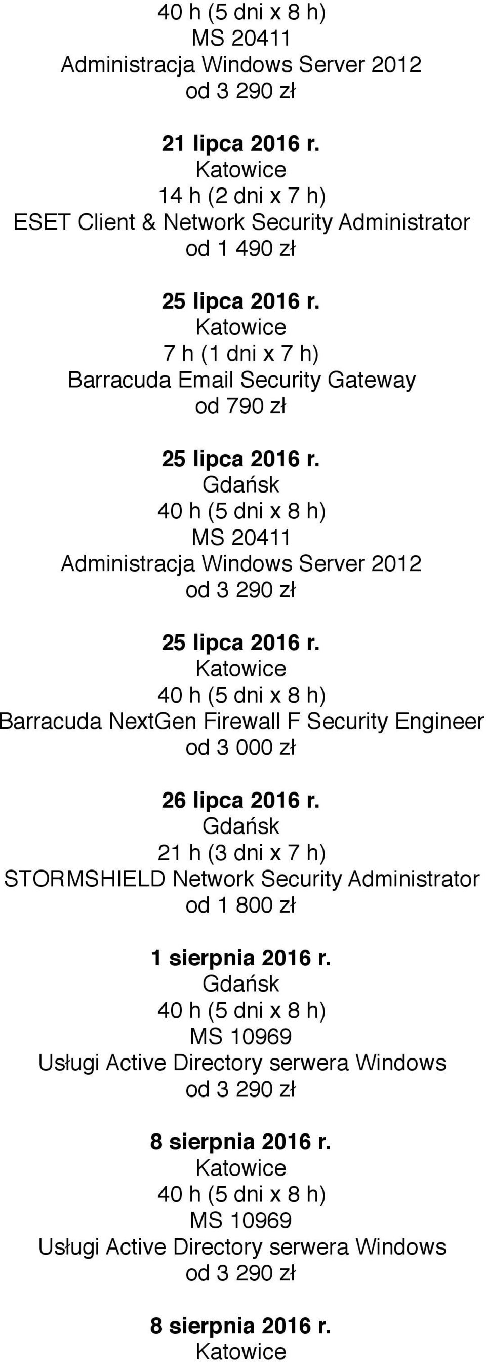 25 lipca 2016 r.