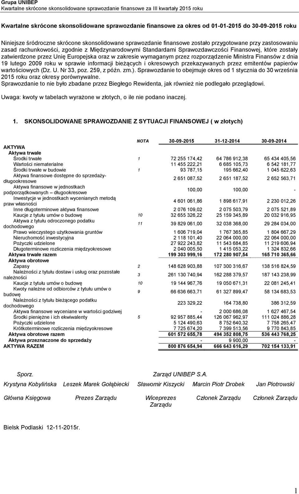 Ministra Finansów z dnia 19 lutego 2009 roku w sprawie informacji bieżących i okresowych przekazywanych przez emitentów papierów wartościowych (Dz. U. Nr 33, poz. 259, z późn. zm.).
