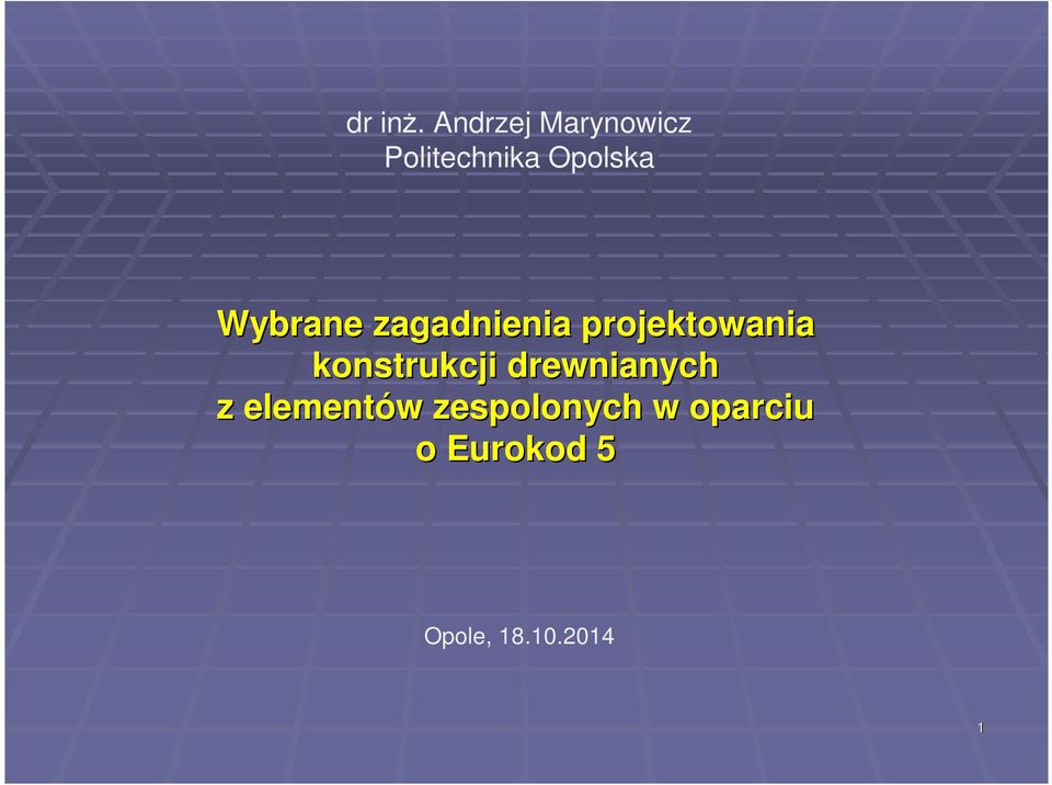 Wybrane zaganienia projektowania