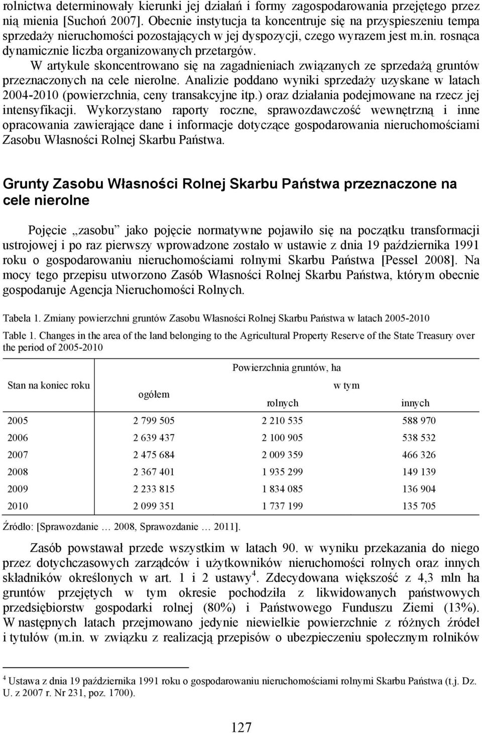 W artykule skoncentrowano się na zagadnieniach związanych ze sprzedażą gruntów przeznaczonych na cele nierolne.