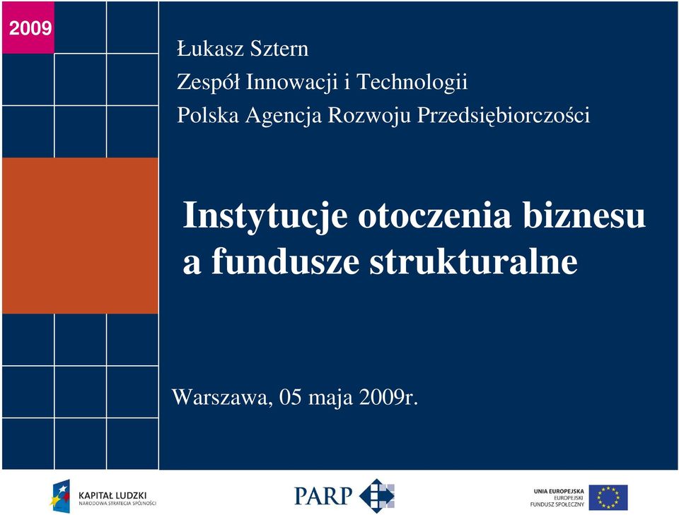 Przedsiębiorczości Instytucje otoczenia