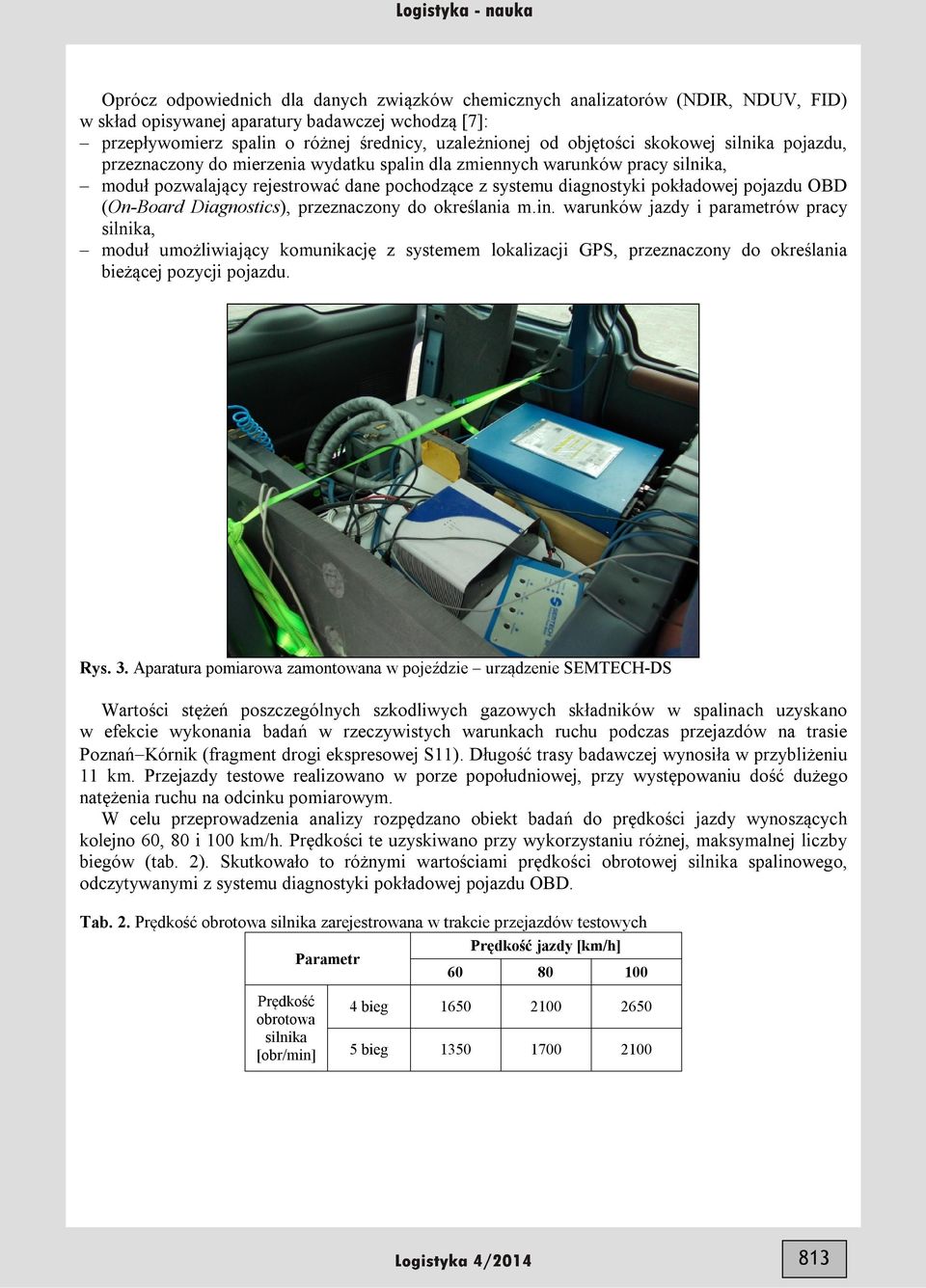 pojazdu OBD (On-Board Diagnostics), przeznaczony do określania m.in.