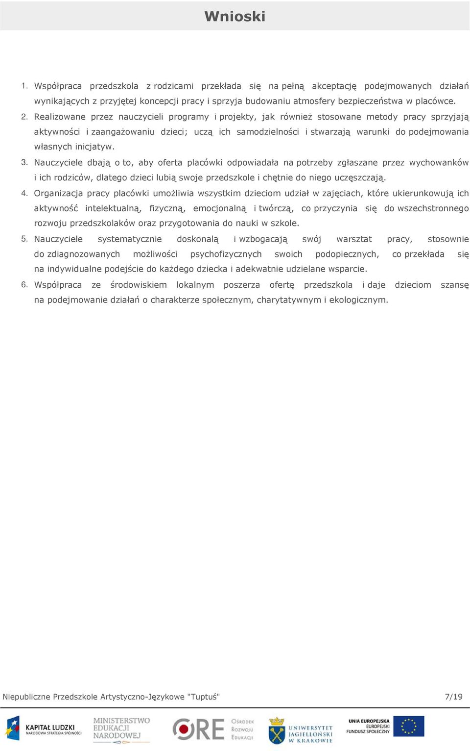 własnych inicjatyw. 3.