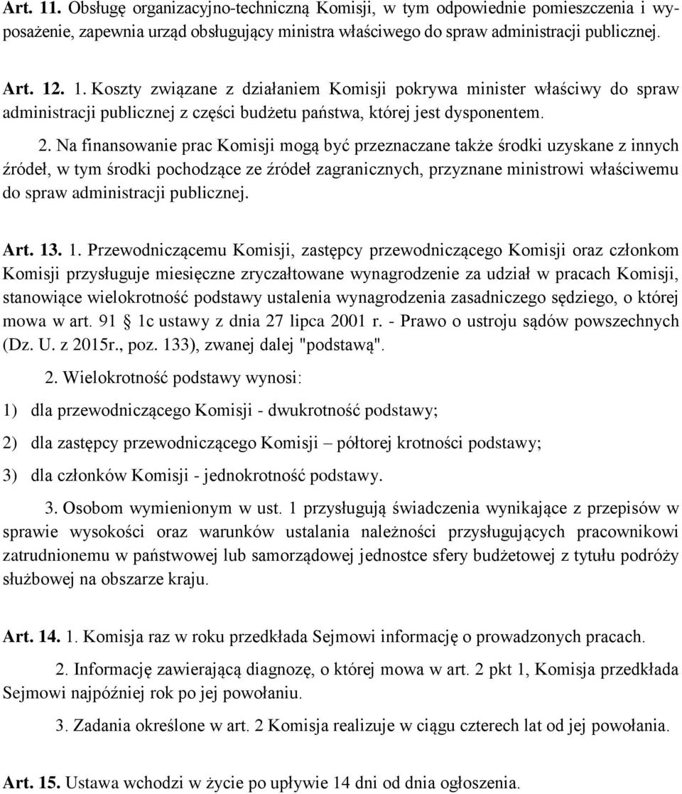 publicznej. Art. 13