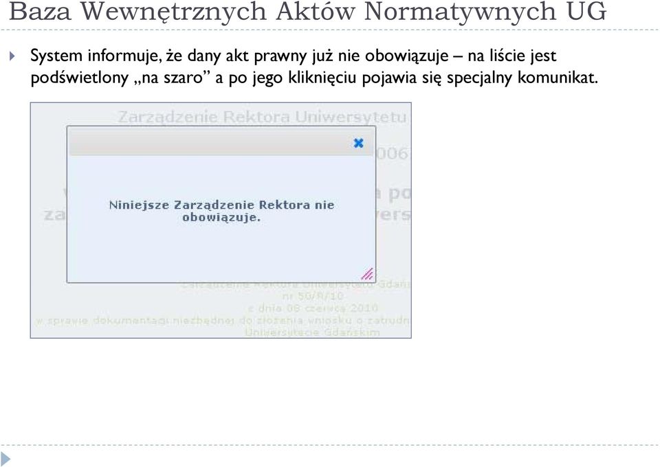 podświetlony na szaro a po jego