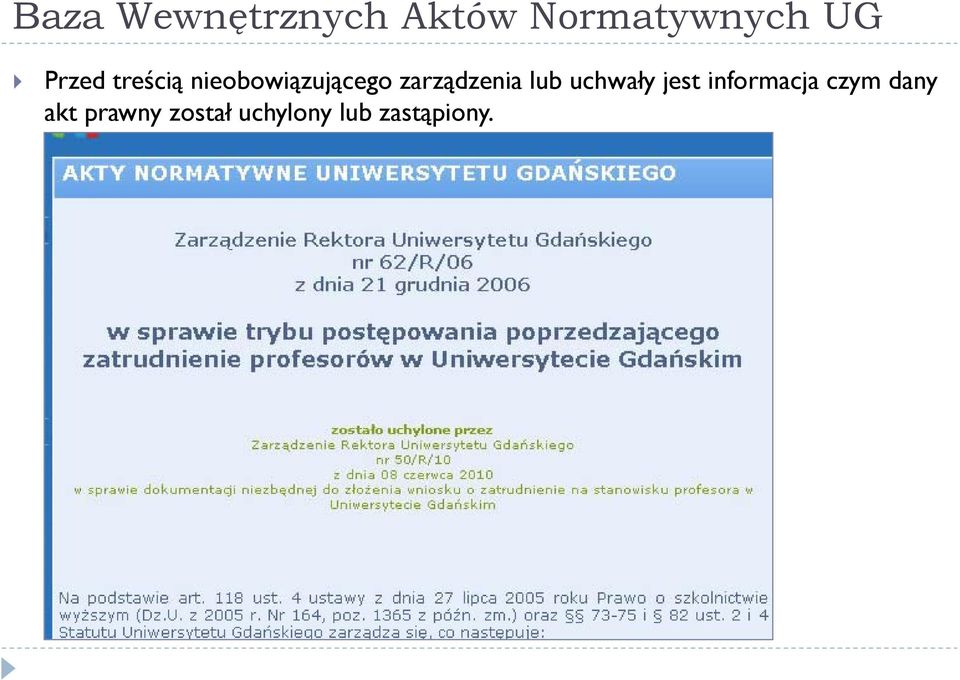 lub uchwały jest informacja