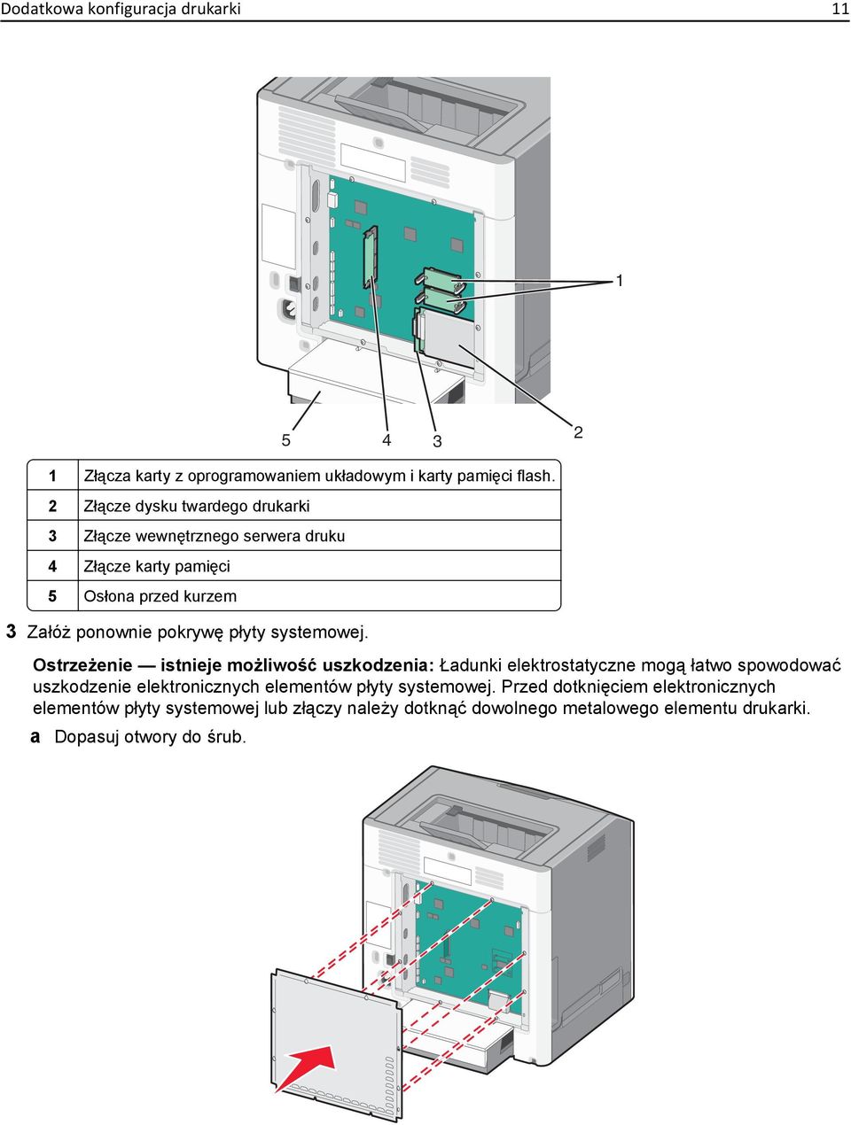 płyty systemowej.