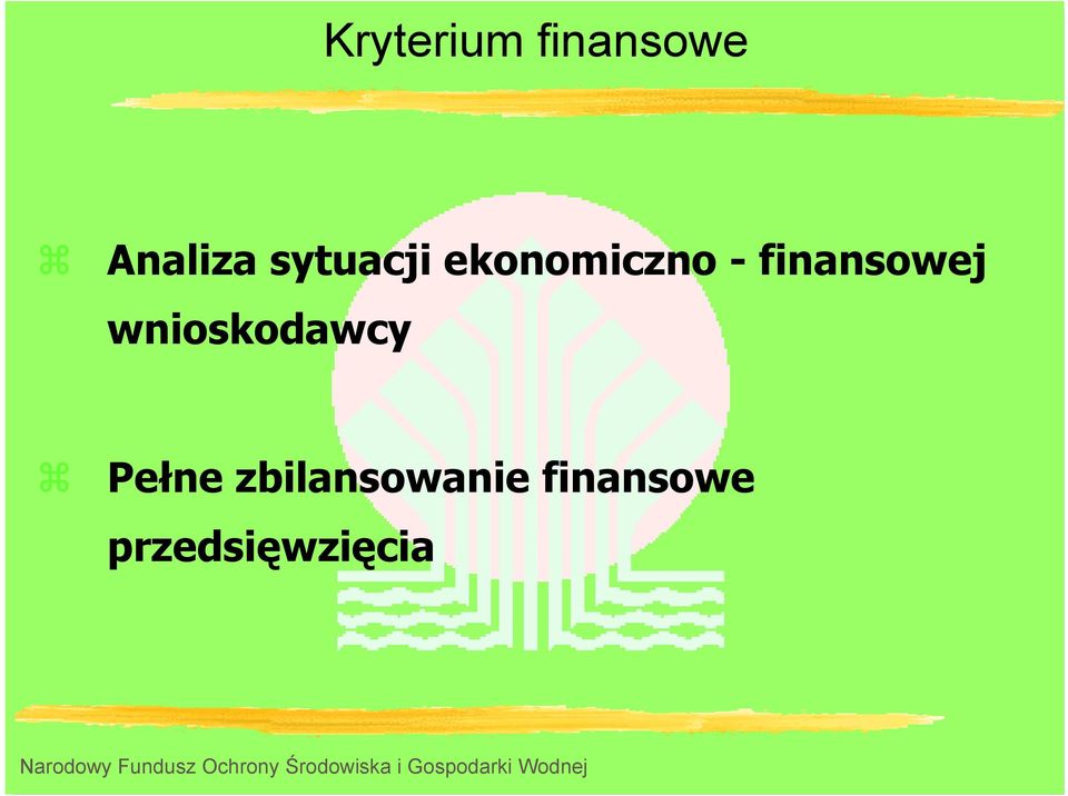 finansowej wnioskodawcy Pełne