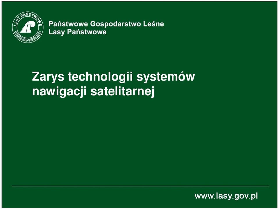 Szkolenie centralne z zakresu geomatyki leśnej dla